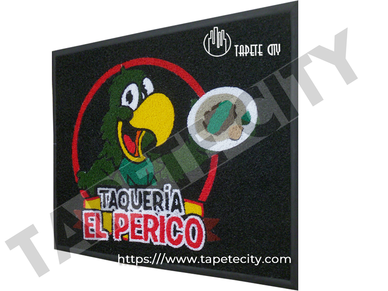 tapete entrada logotipo | restaurante los pericos | queretaro | TapeteCity
