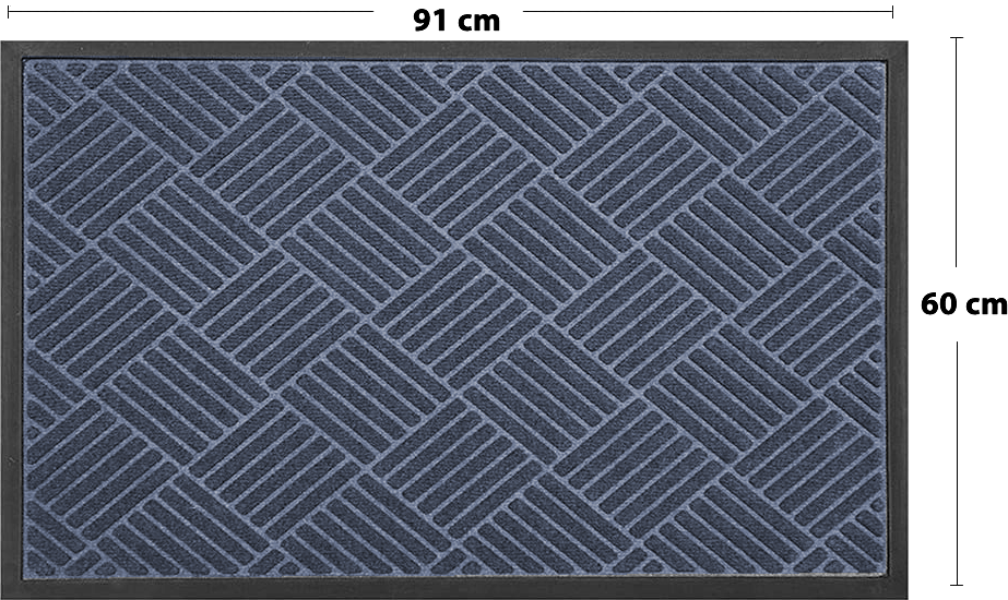 Tapete alfombra azul para entrada de secado | Queretaro | TapeteCity