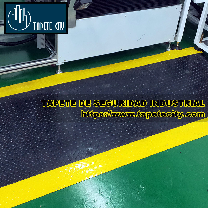 tapete de seguridad industrial ideal para líneas de producción