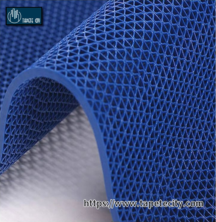 Tapete para piscina antideslizante color azul.